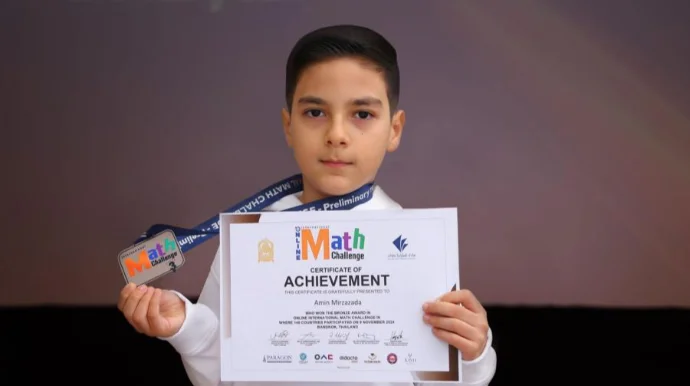 “İnternational Math Challenge” beynəlxalq riyaziyyat olimpiadasının nəticələri açıqlanıb FOTO