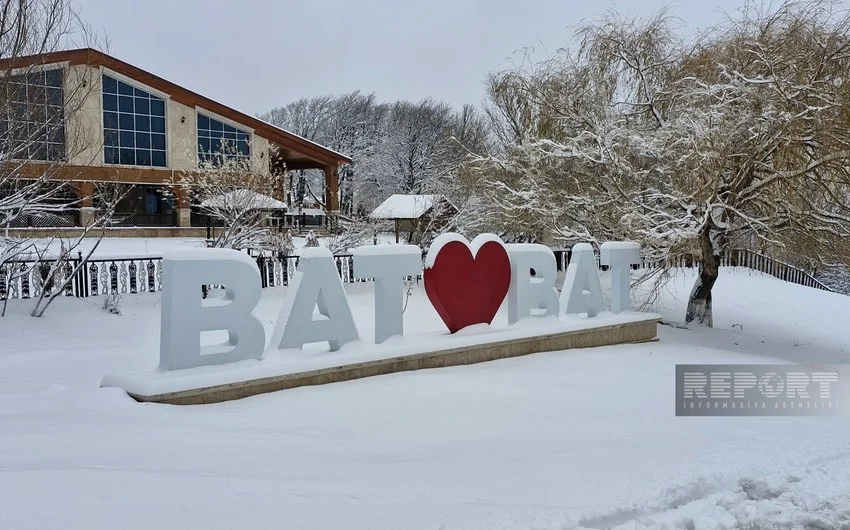 Batabat yaylağına güclü qar yağır FOTOLAR