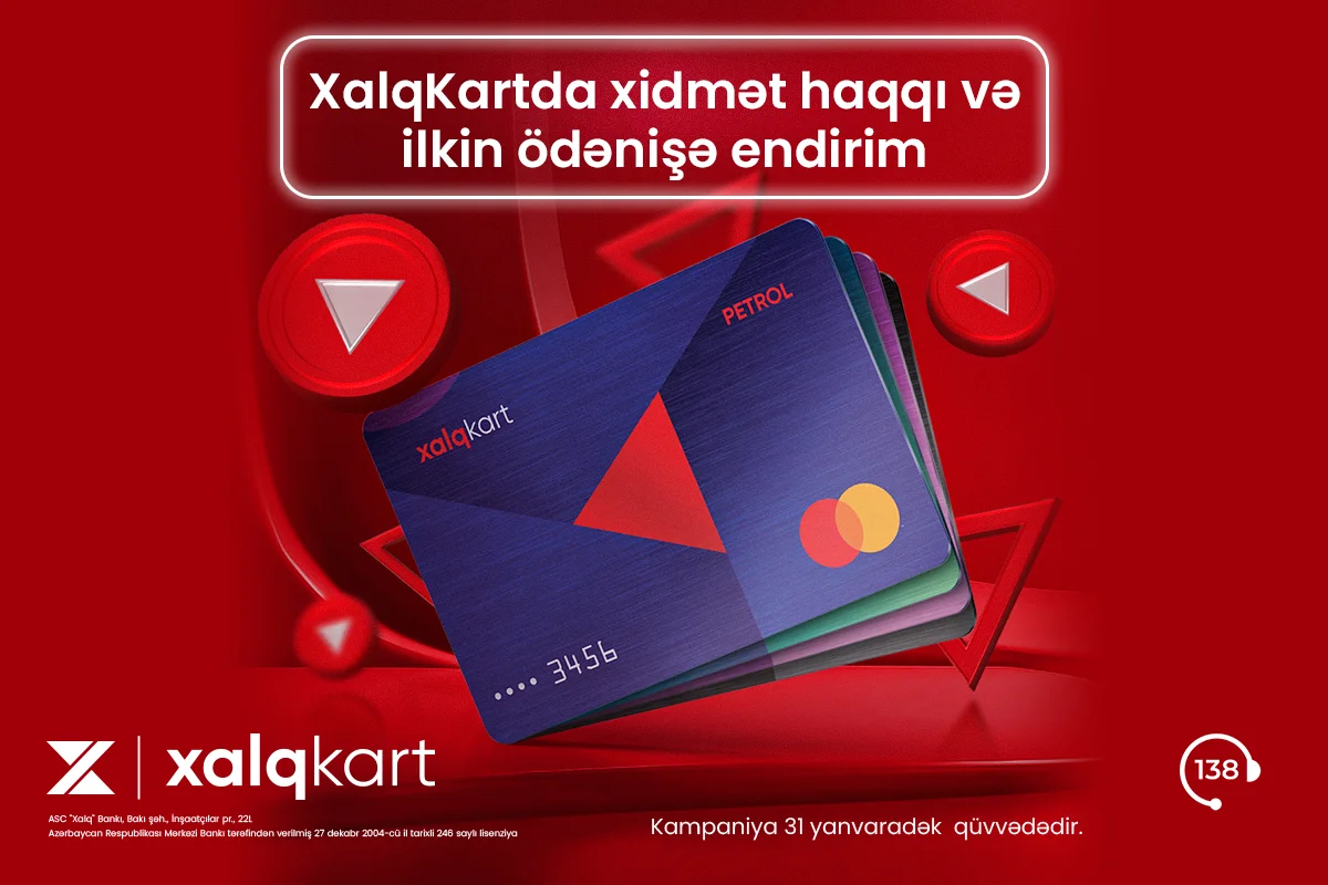 XalqKartı endirimlə əldə edin