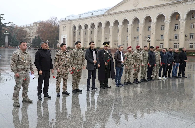 Xüsusi Təyinatlıların Qaziləri Şəhid ailələri və Veteranları ictimai birliyi Gəncədə tədbir keçirdi FOTOLAR