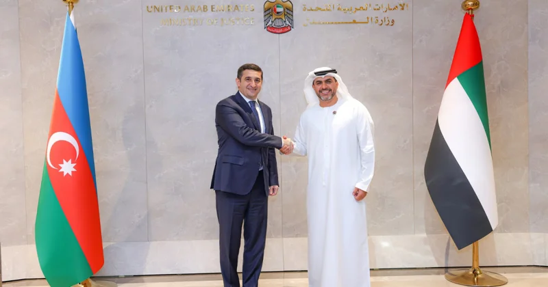 Fərid Əhmədov BƏƏ nin ədliyyə naziri ilə görüşüb