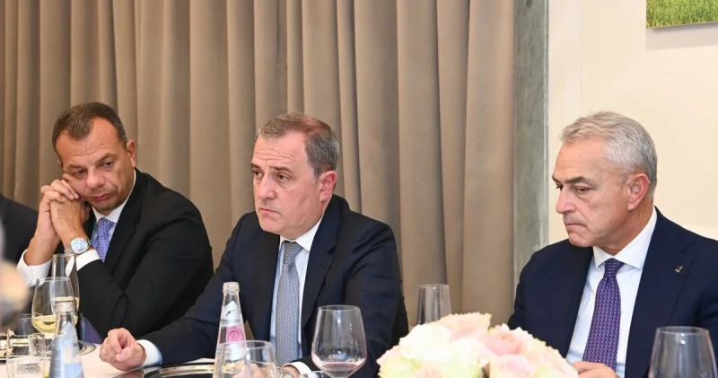 Ceyhun Bayramov İtaliyanın yüksək vəzifəli rəsmiləri ilə şam yeməyinə qatılıb