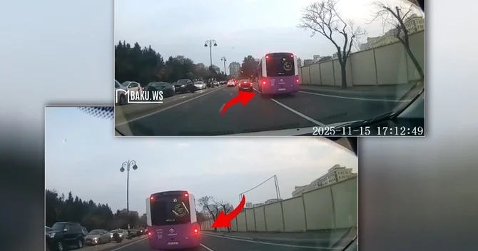 Bakıda hərəkəti ilə böyük müzakirələrə səbəb olan avtobus sürücüsü tapıldı