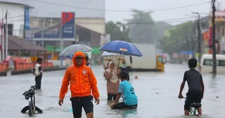 Malayziyada daşqınlar səbəbindən təxliyə edilənlərin sayı 34 mini keçib