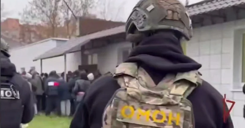 Rusiyada OMON məscidə hücum etdi 37 nəfər SAXLANILDI ANBAAN VİDEO