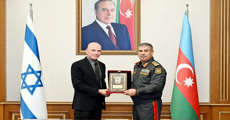 Zakir Həsənov İsrailin briqada generalını qəbul edib