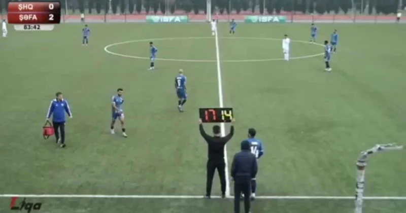 I Liqa: Şahdağ Qusar prezidenti futbolçu kimi oyuna daxil oldu VİDEO