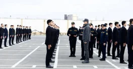 Вилаят Эйвазов провел смотр молодых кандидатов в органы внутренних дел ВИДЕО