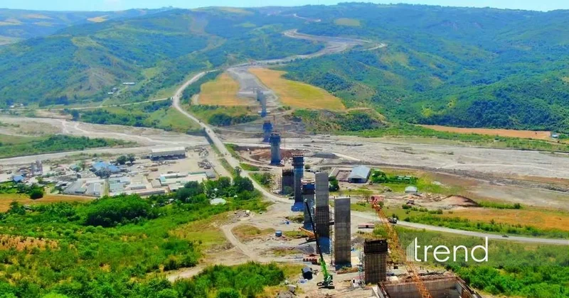 Обнародован прогресс по строительству самого высокого подвесного моста в Азербайджане