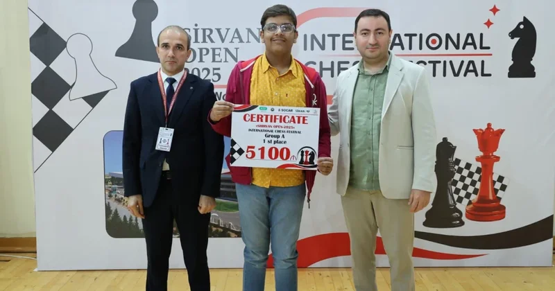 “Shirvan Open 2025 şahmat festivalına yekun vurulub FOTO