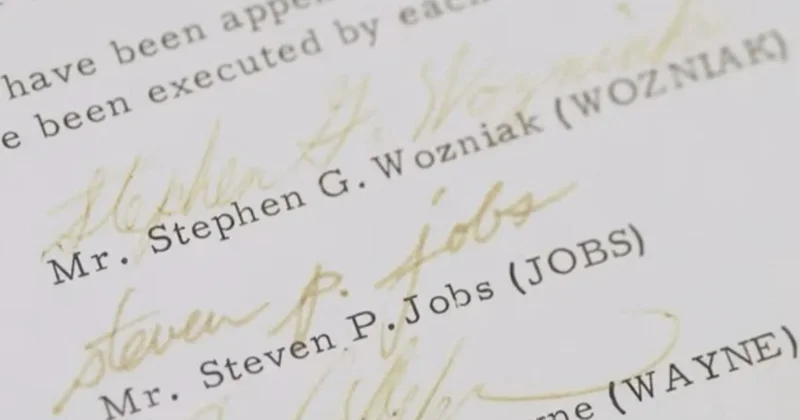 “Apple”ın təsis sənədi hərraca çıxarılacaq Bu qiymətə