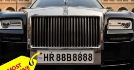 В Индии автомобильный номер с шестью восьмерками продали за $130 тыс.