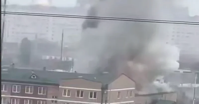 В Грозном беспилотники нанесли удар по части Росгвардии ВИДЕО