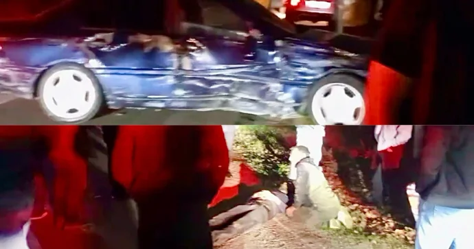 Yevlaxda “Mercedes”lə “VAZ” toqquşdu, bir nəfər xəsarət aldı VİDEO