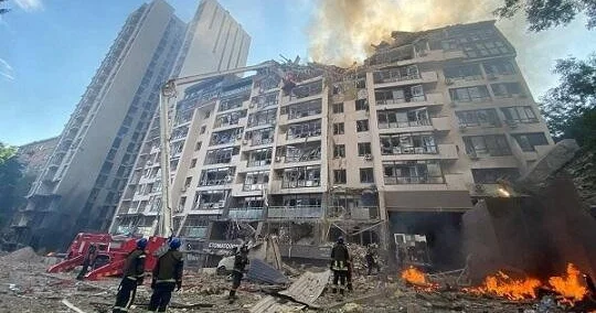 Kiyev yenə vuruldu: Yaralılar var