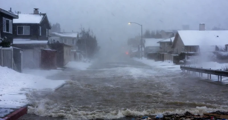 ABŞ də rekord Kaliforniyada 72 saat yağış yağıb
