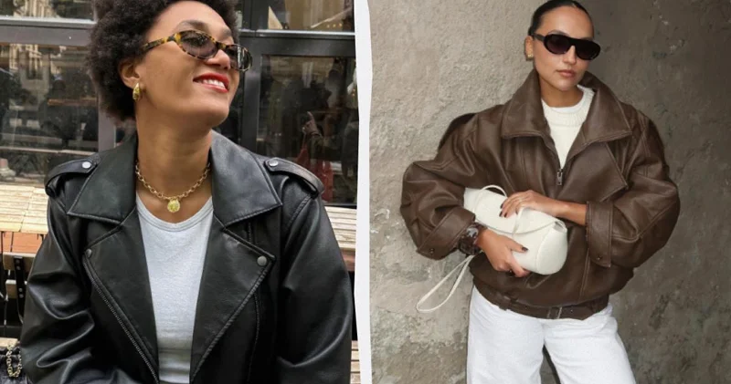 Fransız stilində cinslərlə kombin edilə biləcək 5 dəri gödəkçə stili (FOTO)