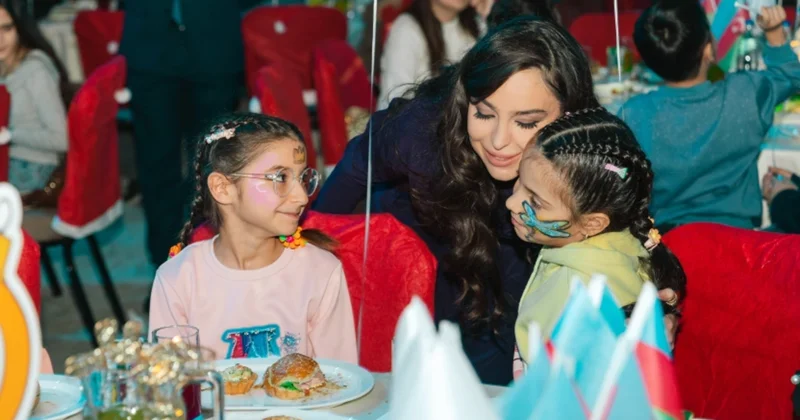 Leyla Əliyeva uşaqların bayram şənliyindən paylaşım etdi