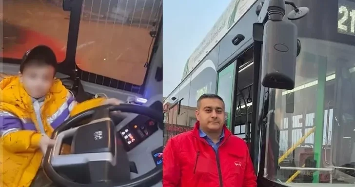 Бдительный водитель BakuBus предотвратил возможное похищение маленького ребенка