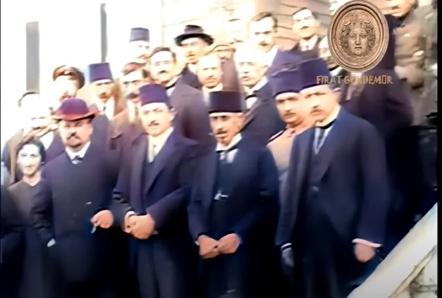 Rəsulzadə və AXC rəsmiləri 1918 ci il Trabzon konfransında