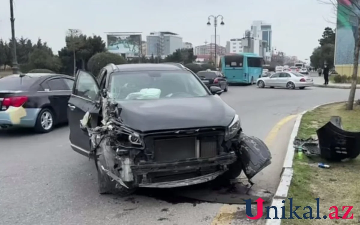 Sumqayıtda Sorento Ford la toqquşdu FOTO