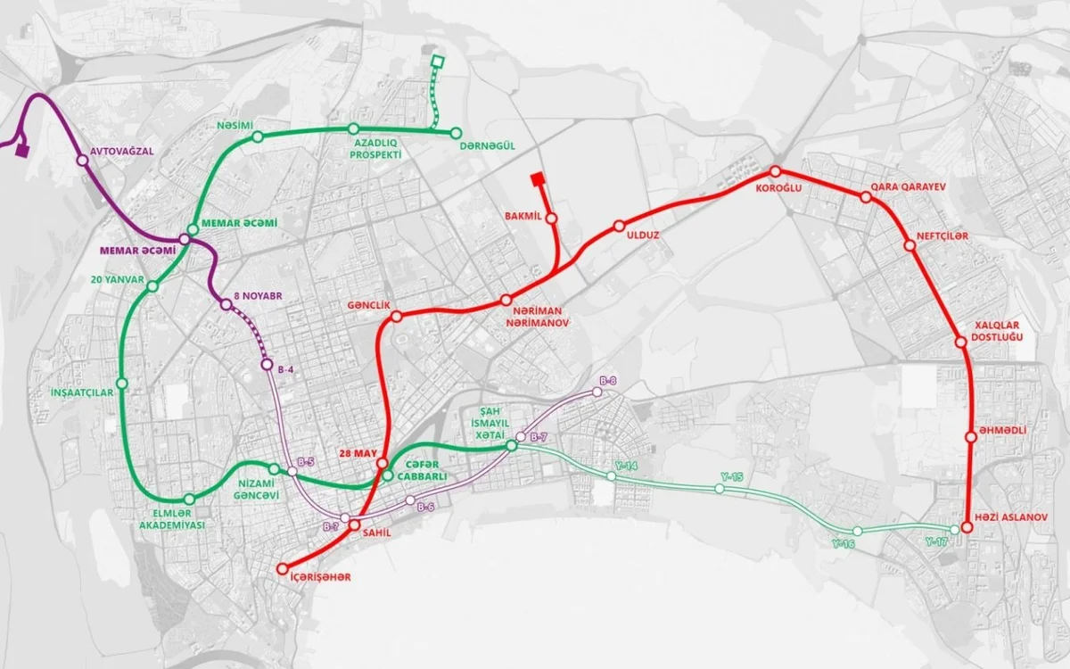 Yeni metro stansiyaları ilə bağlı təfərrüatlar