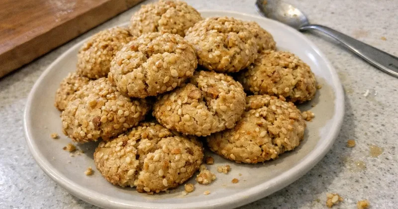 Küncütlü, qozlu peçenye resepti