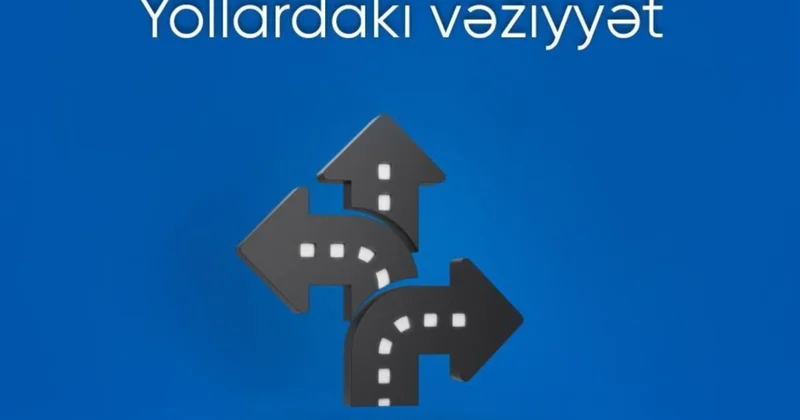 Bakıda bir sıra yollarda nəqliyyatın hərəkətində sıxlıq yaranıb