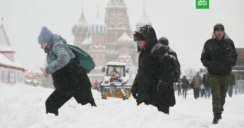 Moskvaya yağan qarın miqdarı rekord həddə yaxınlaşır