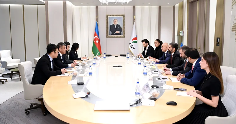 SOCAR ın prezidenti CITIC Construction Co.,Ltd. nin İdarə Heyətinin sədri ilə görüşüb