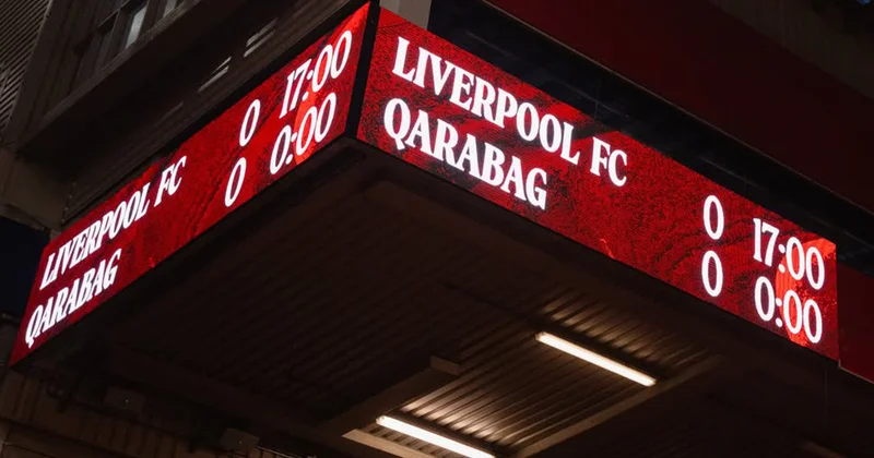 “Enfild Roud” “Liverpul” “Qarabağ” oyunundan əvvəl FOTO