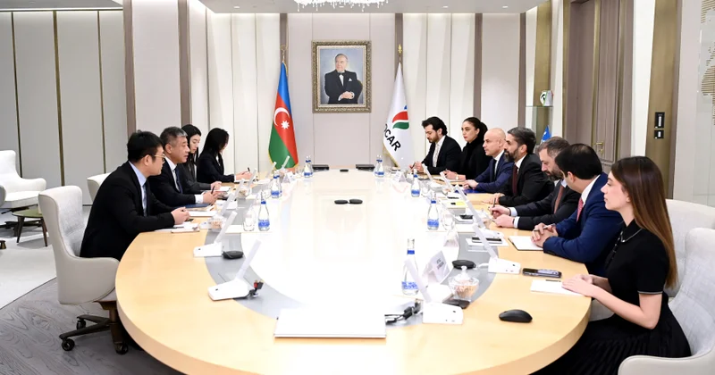 SOCAR ın prezidenti CITIC Construction Co.,Ltd. nin İdarə Heyətinin sədri ilə görüşüb