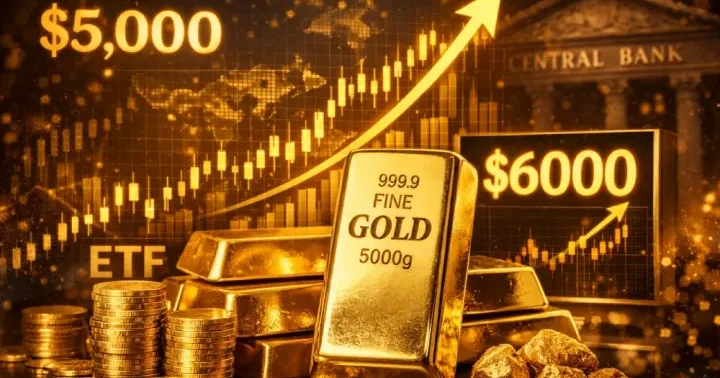 Qlobal bank qızıl üzrə qiymət proqnozunu 1000 dollar artrıdı 5000 dollardan 6 000 dollara yüksəltdi