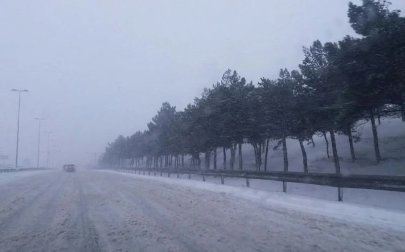 Bakı Sumqayıt yolunda hərəkət tam dayandı Video