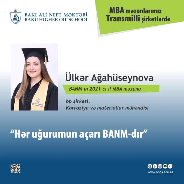 BANM in daha bir MBA məzunu bp də çalışır