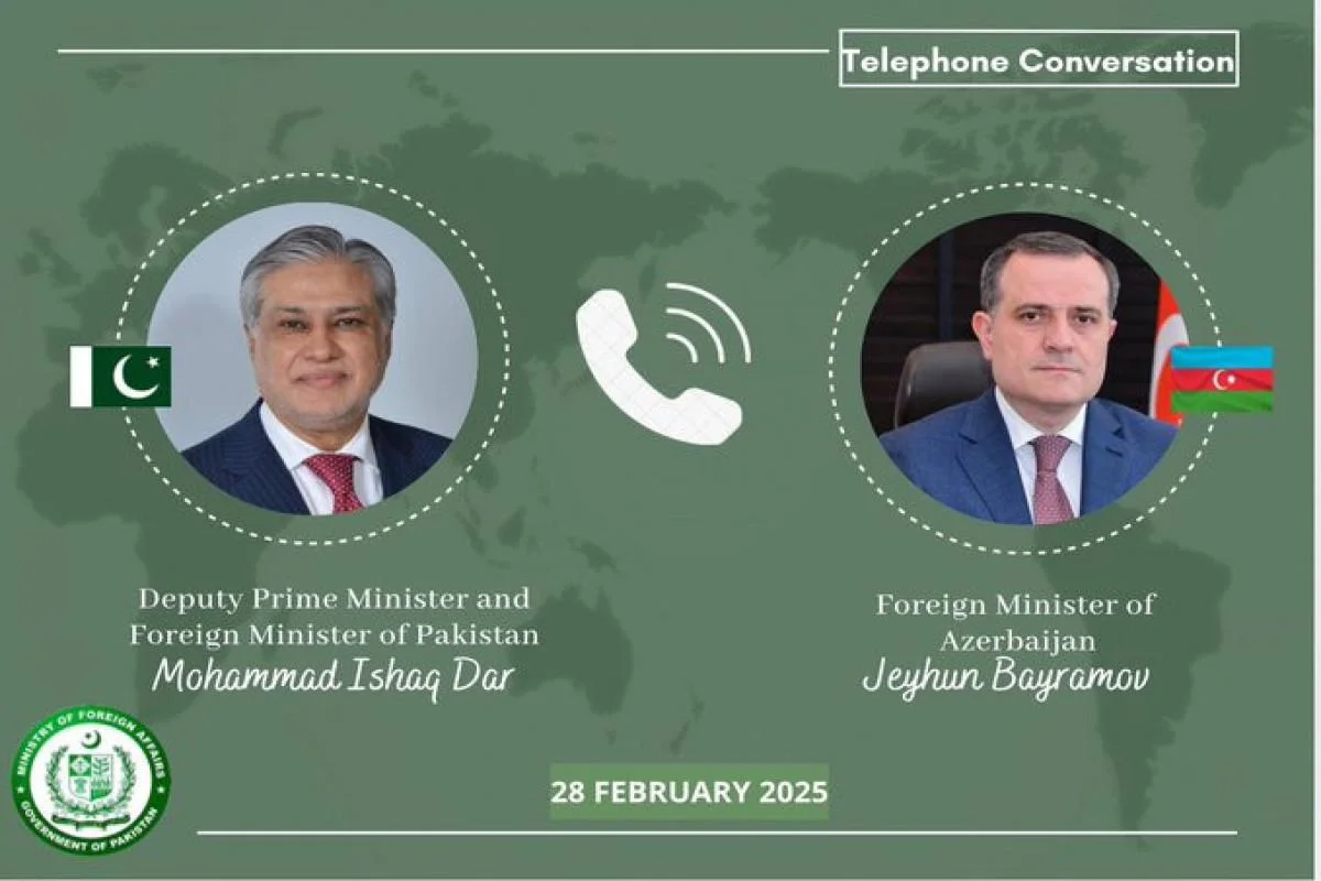 Azərbaycan və Pakistan XİN rəhbərləri arasında telefon danışığı olub