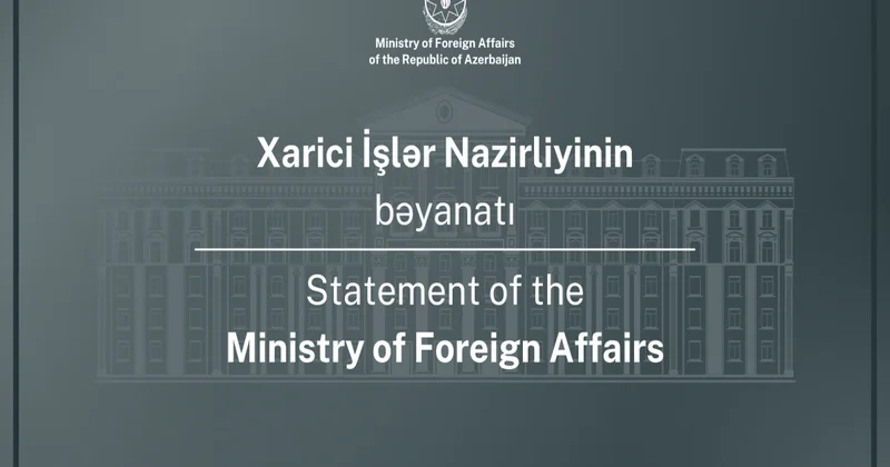 Azərbaycan XİN İranla bağlı tərəfləri təmkinli olmağa çağırıb BƏYANAT