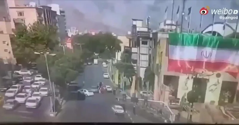Tehranın mərkəzi belə VURULDU Anbaan VİDEO