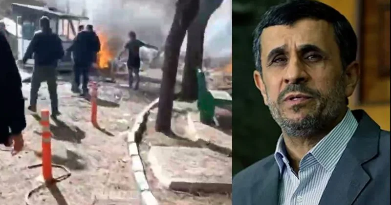 İranın keçmiş prezidenti Mahmud Əhmədinejadın evi partladılıb VİDEO