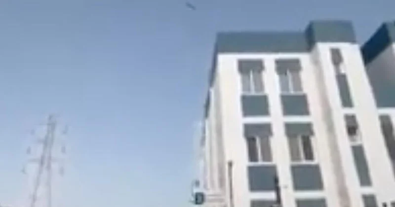 В небе над Катаром обломки сбитых ракет ВИДЕО