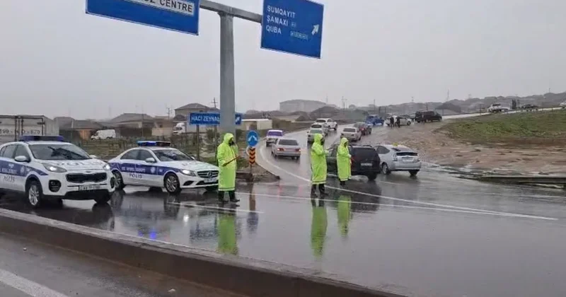 Дорожная полиция обеспечивает безопасность на дорогах в условиях затяжных дождей