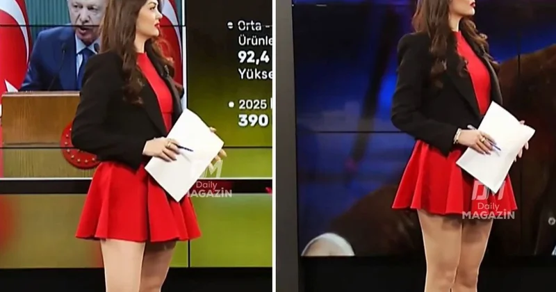 Aparıcının geyimi mübahisələrə səbəb oldu FOTO