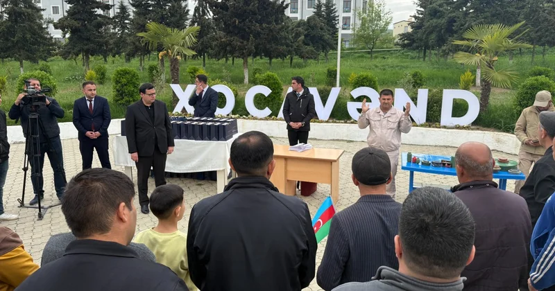 Növbəti köç karvanı Xocavənd şəhərinə və Xanoba kəndinə çatıb, açarlar təqdim edilib YENİLƏNİB FOTO