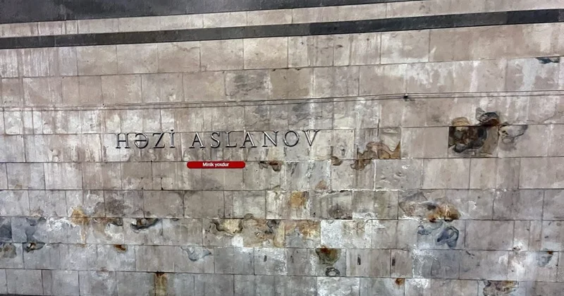 “Həzi Aslanov” stansiyasındakı su sızmaları ilə bağlı RƏSMİ AÇIQLAMA FOTO