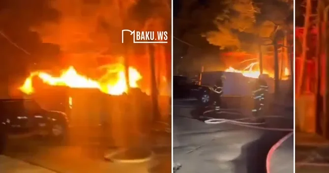 Gecə radələrinə yeni tikilidə YANĞIN