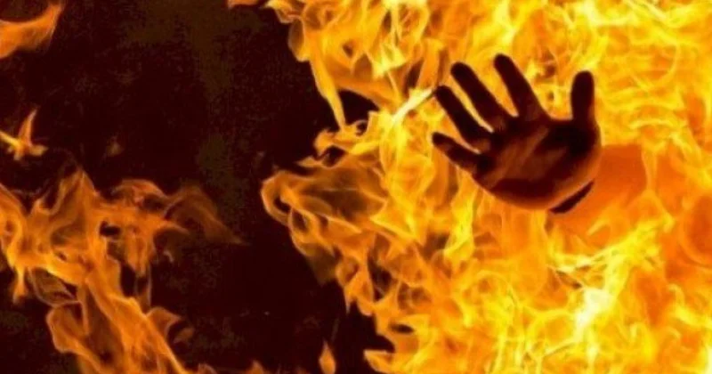 Bakıda evdə yanğın olub, ölən var