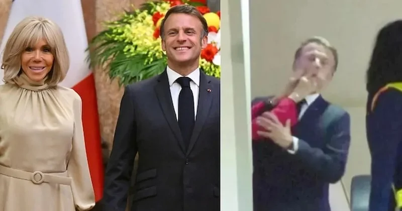 Makron və arvadının bu hərəkəti lağ obyektinə ÇEVRİLDİ FOTO KONKRET