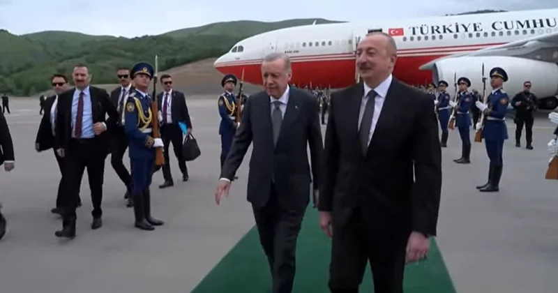 Ərdoğanın Laçında qarşılanma mərasimi olub VİDEO