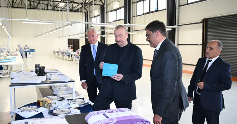Laçında “LATIFA” tikiş fabriki istifadəyə verildi Prezident açılışda iştirak etdi