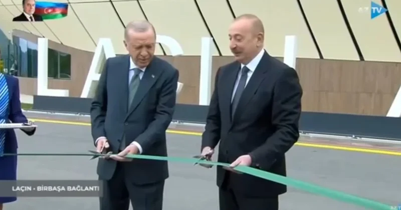 Prezident İlham Əliyev və Ərdoğandan tarixi açılış VİDEO